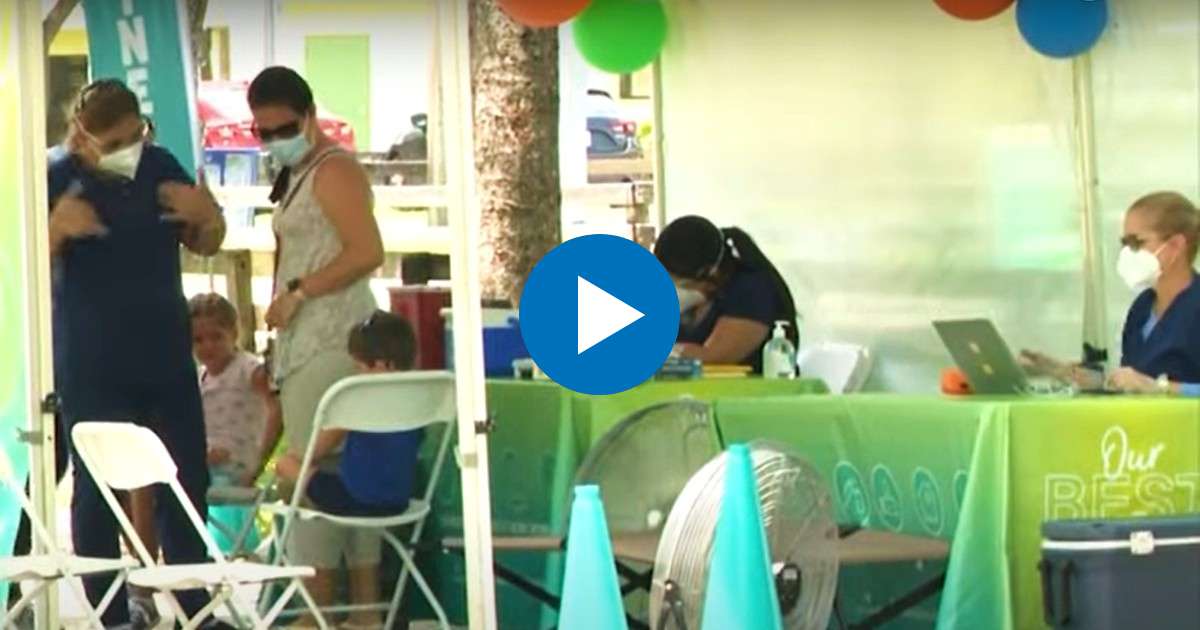 Campaña de vacunación a menores de 5 años en Miami Dade © Captura de video / CBS Miami