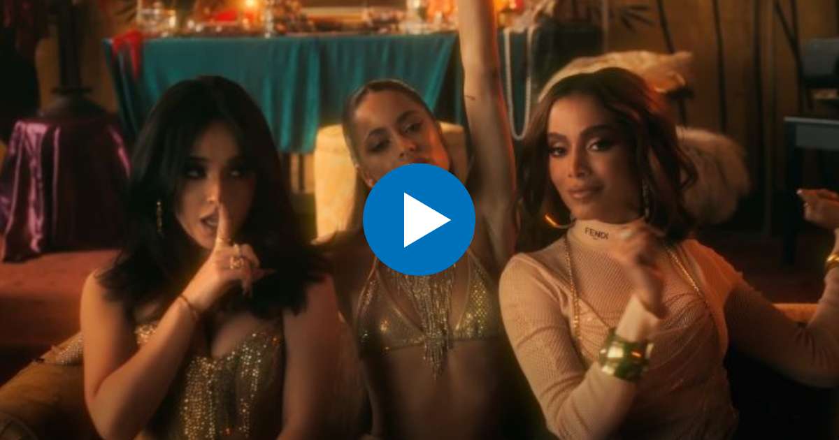 Tini, Becky G, Anitta en el videoclip de "La Loto" © Youtube / Tini