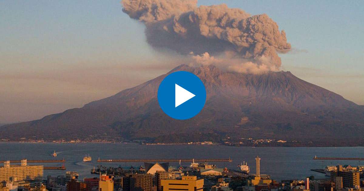 Volcán Sakurajima en Japón © Wikimedia.org