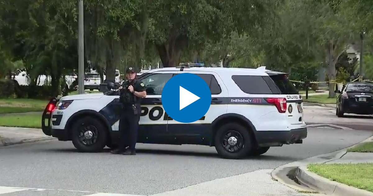 Policía en el lugar de los hechos © Captura de video / Fox 35