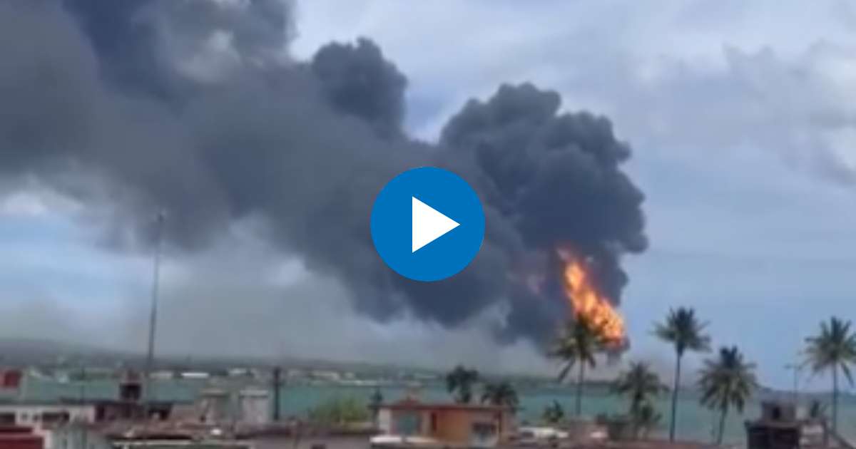 Nueva explosión en incendio de Base de Supertanqueros en Matanzas © Facebook/ Miriel Santana 