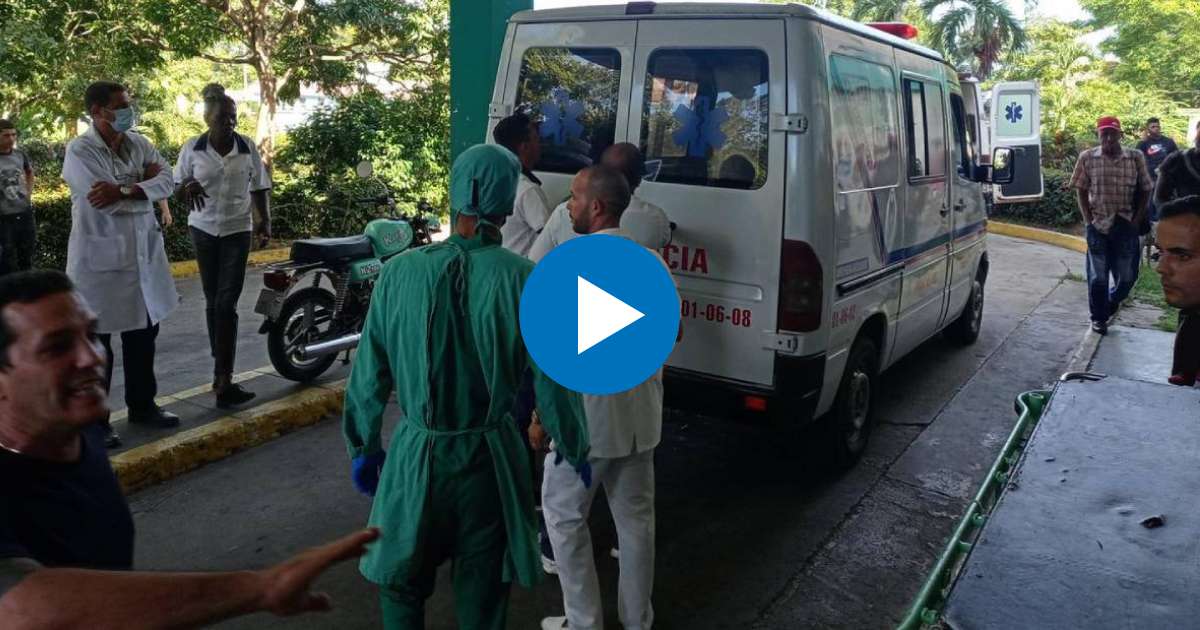Llegada de los heridos al hospital, 3 de septiembre, Pinar del Río © ACN