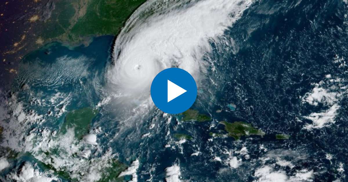 Huracán Ian se acerca a punto de tocar tierra en Florida © NOAA