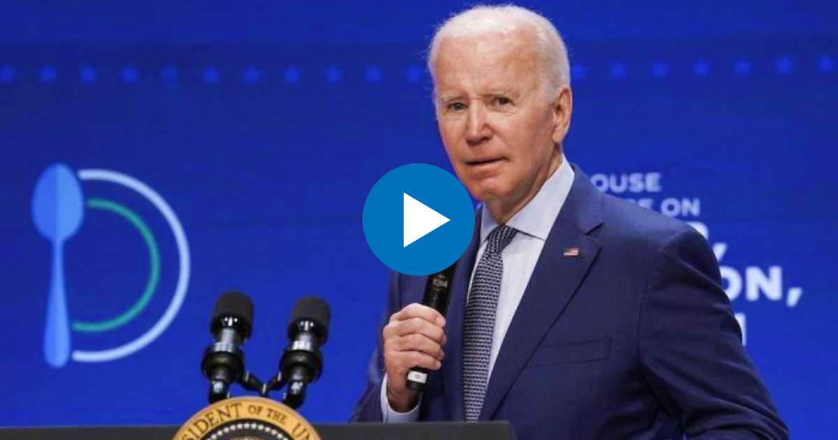 Joe Biden durante la conferencia de este miércoles en la Casa Blanca © YouTube/Screenshot-White House