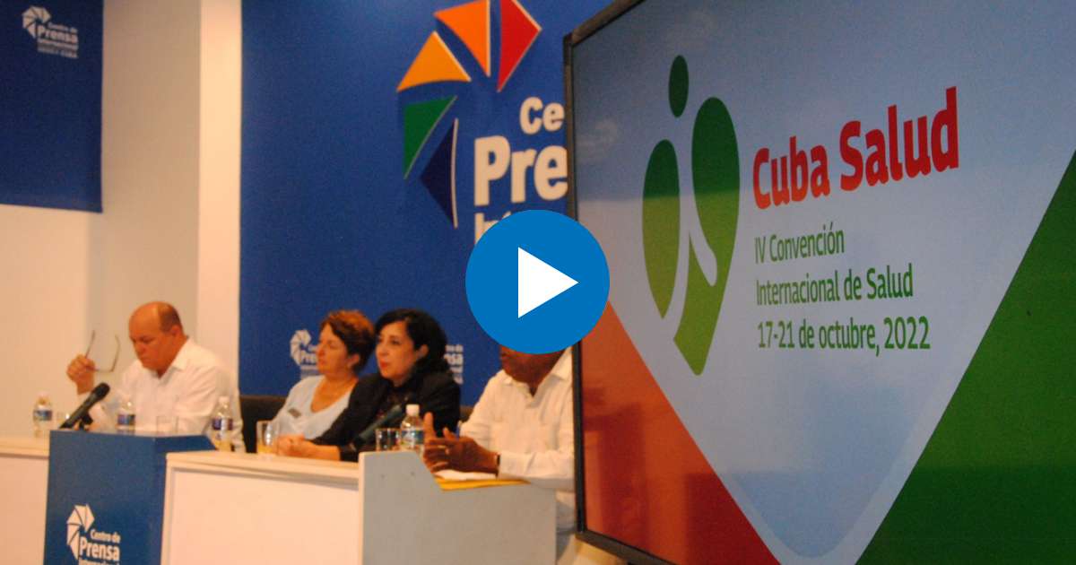 Conferencia de prensa de Cuba Salud © Twitter / Ministerio de Salud Pública de Cuba
