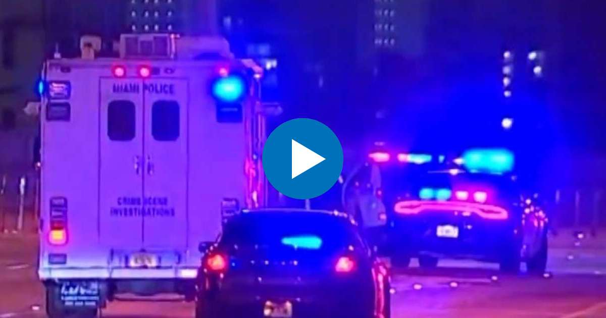 Ambulancia en la I-95 el día del crimen © Captura de video de YouTube de AmericaTeVeCanal41