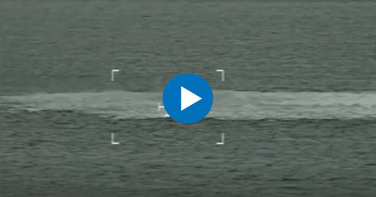 Explosión en el mar Báltico © Captura de imagen video en 20 Minutos