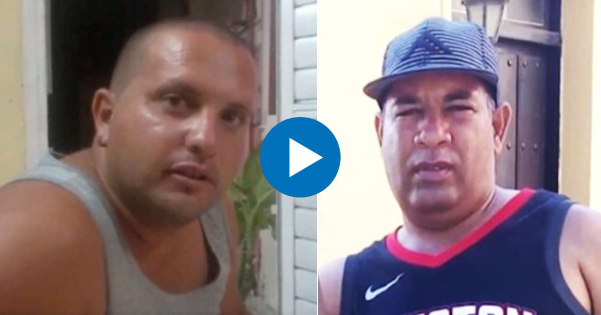 Los dos cubanos que permanecen detenidos en una estación migratoria mexicana desde hace casi dos semanas © Collage Captura de Facebook/Univision Miami