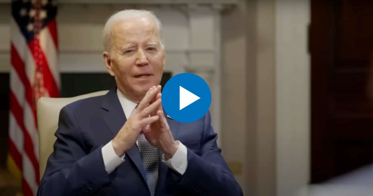 El presidente Biden durante la entrevista © Captura de video YouTube / The Daily Show
