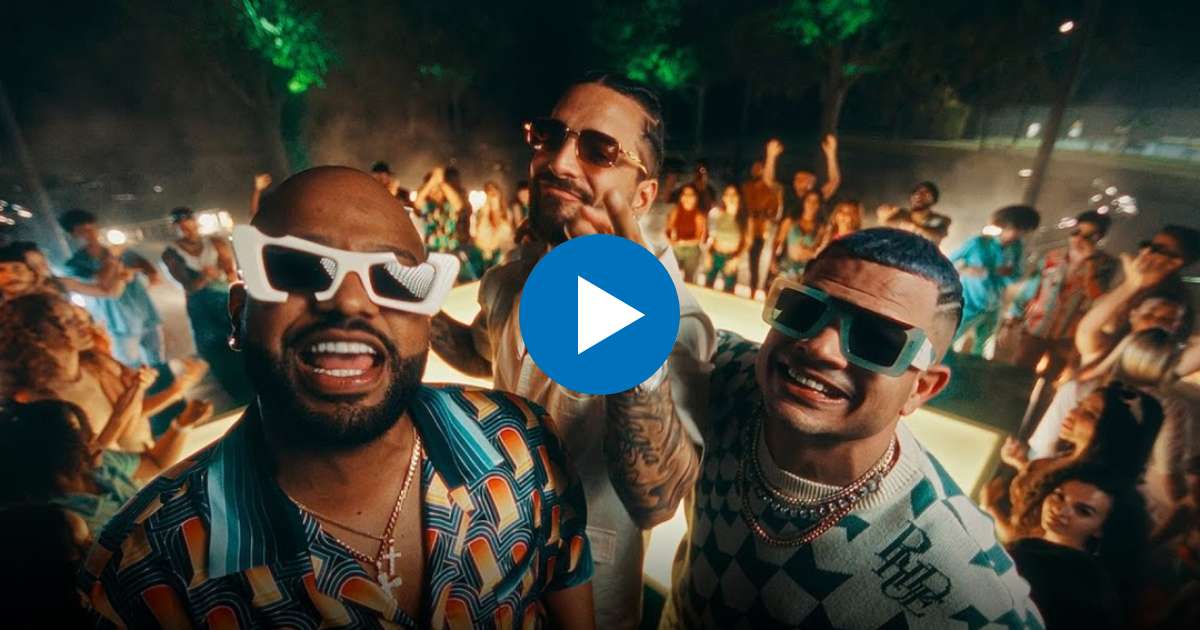 Maluma, Jowell y Randy en el videoclip de "Copas" © Youtube / Jowell y Randy