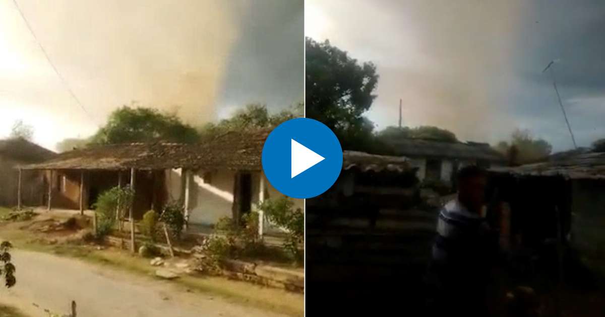 Tornado en Trinidad © Facebook / Wilmer Calderon