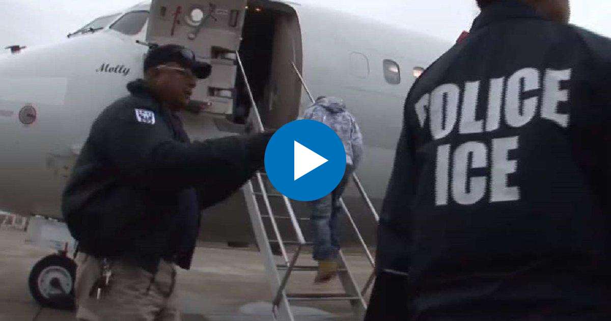 Vuelo de deportación de ICE © DHS/ICE