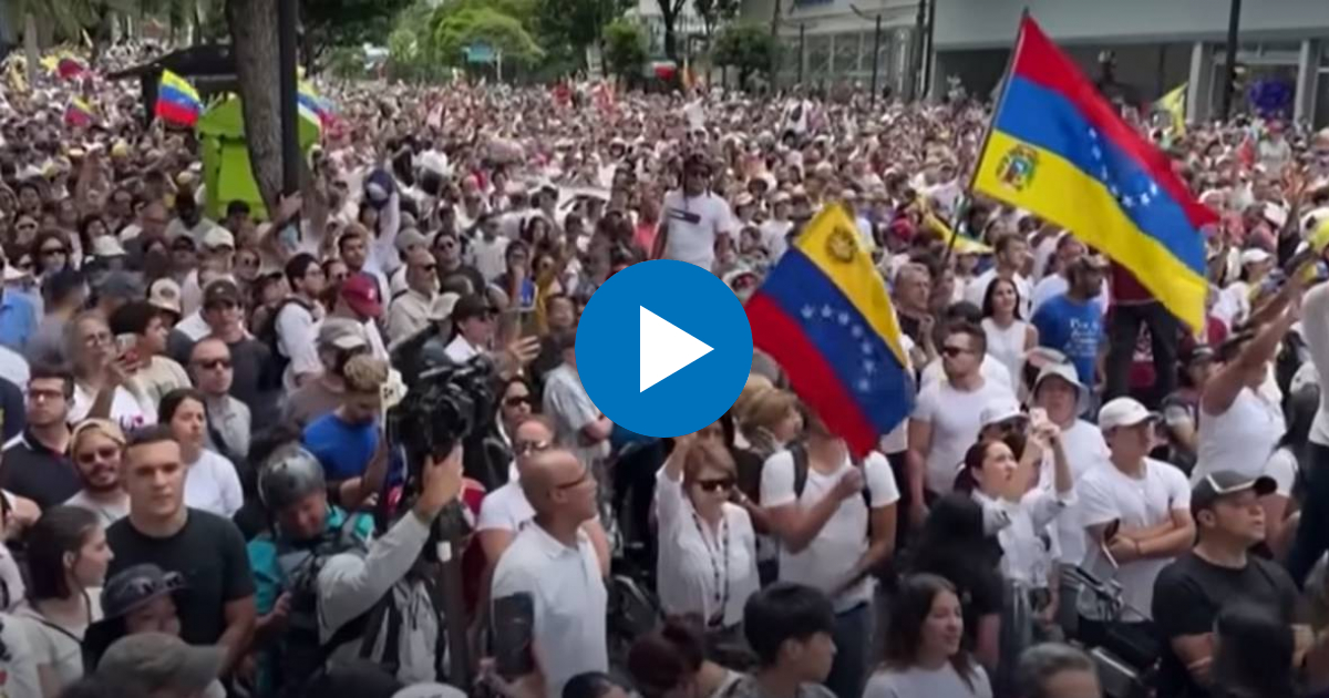 Manifestación en Venezuela © Captura de imagen en YouTube