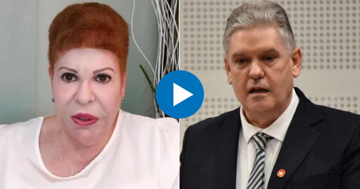 María Victoria Gil y su hermano Alejandro Gil, ministro de Economía y Planificación y © El mundo de Darwin y Cuba.cu 