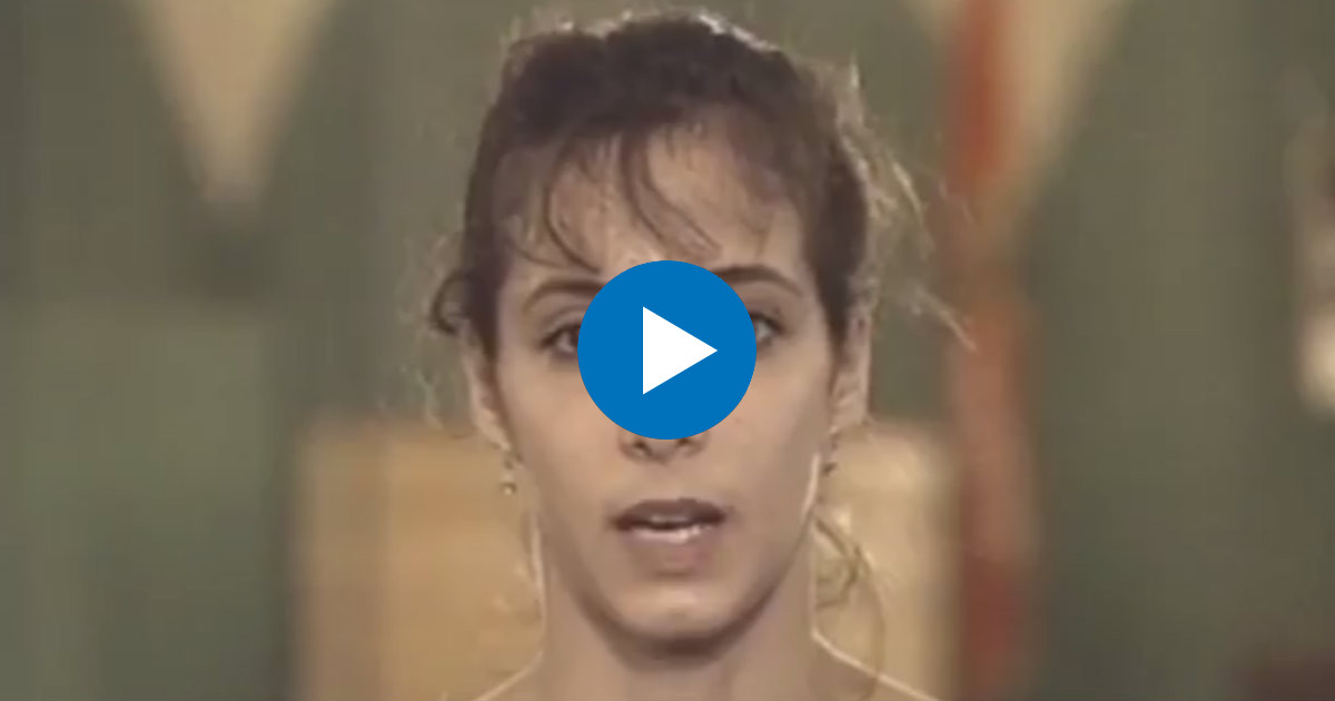 Gimnasta cubana Lourdes Medina © Youtube