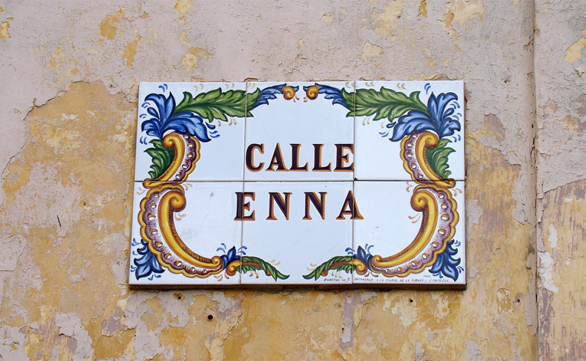 Calle Enna, la más pequeña
