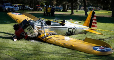 Harrison Ford se estrelló con su avioneta en Los Ángeles