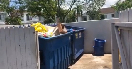 Encuentran a una bebé en un basurero de Boca Ratón, en Florida