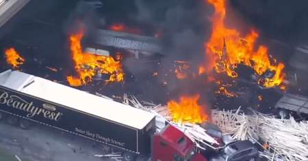 Salen a la luz nuevos videos y fotos de accidente mortal de camionero cubano en Colorado