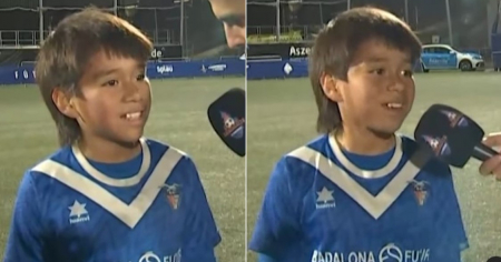 Niño futbolista ecuatoriano se hace viral por su historia de superación en España: "Me echaron por la estatura"