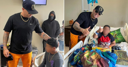 Wisin regala juguetes a niños hospitalizados por Navidad en Puerto Rico