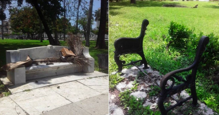 Así está el Parque de la Fraternidad, en el corazón de La Habana