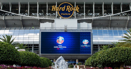 Listo el Hard Rock Stadium de Miami para la final de la Copa América