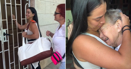 Ivette Gutiérrez regresa a Cuba tras 4 años y se reencuentra con su abuela: "Nada como este abrazo"