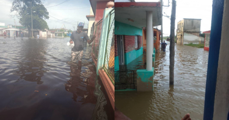 Municipios de Mayabeque, bajo agua por efectos del huracán Helene 