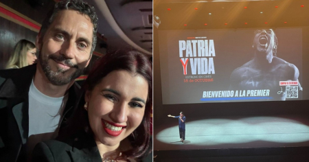 Paco León pide libertad para Cuba en la premier del documental "Patria y Vida" en Madrid