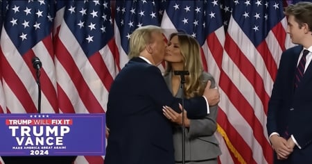 Palabras de Trump a Melania tras conocer el triunfo electoral: "Quiero agradecer a mi hermosa esposa"