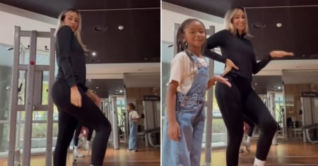 Iraisel intenta bailar sensualmente en el gimnasio, pero su hija Daniela se roba el show 