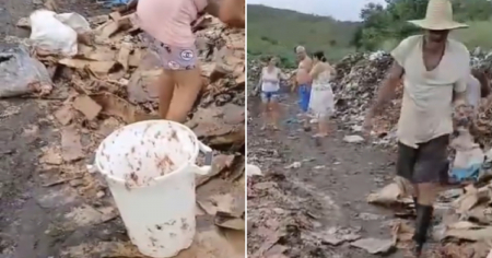 Madres cubanas recogen picadillo y perros calientes de un vertedero: "Por mis hijos hago esto"