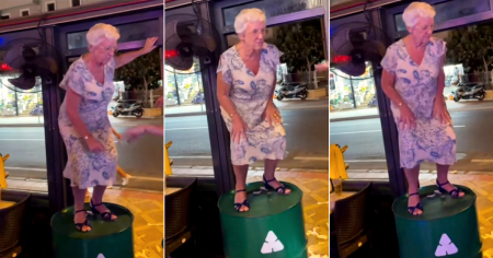 Abuela calienta la pista en Miami-Dade