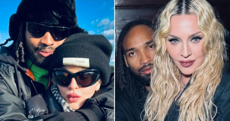 Madonna presume de su novio Akeem Morris, un joven futbolista jamaicano 38 años menor que ella