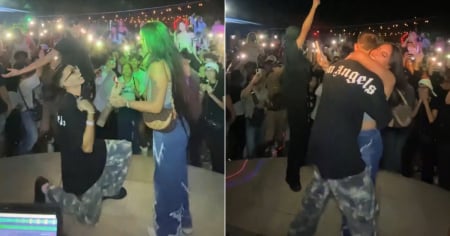 Joven cubano le propone matrimonio a su novia en concierto de Mamá Estoy Brillando