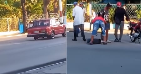 Lada pierde una rueda en céntrica avenida de Santiago de Cuba