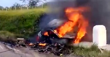 Tragedia en Las Tunas: Choque de taxi y auto de turismo provoca incendio y deja varios fallecidos