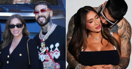 ¡Ya no queda nada! Anuel AA presume el embarazo de su novia en espectacular sesión de fotos