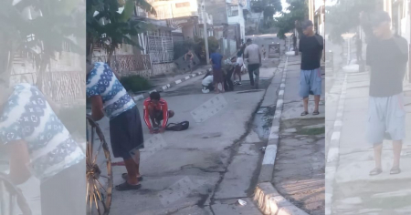 Imágenes de la miseria: Personas recogen frijoles del suelo en Santiago de Cuba