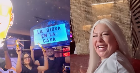 La Diosa, invitada de lujo en el restaurante de Alexander Delgado en Miami: "Ya me llené"