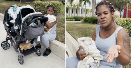 Cubana con gemelos enfrenta situación de calle en Miami y pide ayuda desesperada