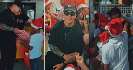 Daddy Yankee sorprende a niños por Navidad en medio de su drama con Mireddys González