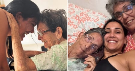 Abrazos que dicen más que mil palabras: Camila Arteche vuelve a Cuba a ver a su abuela y mamá