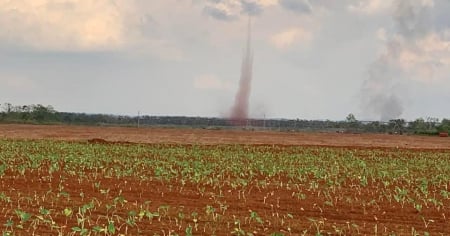 Reportan tornado horas antes de la Nochebuena en Güira de Melena, Artemisa