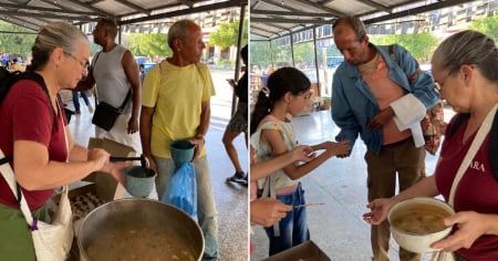 Cubanos preparan una caldosa para personas necesitadas y se la roban en La Habana