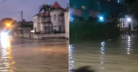 Inundaciones en La Habana tras fuertes lluvias