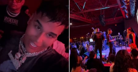 Dany Ome asistió la misma noche al concierto de Bebeshito y también al de L Kimii y Yordy en Miami