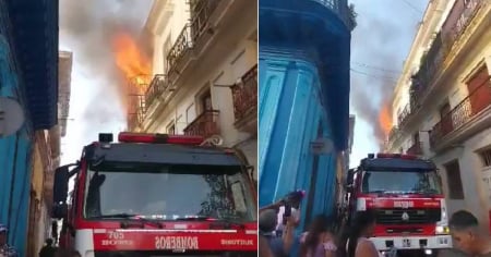 Video e imágenes revelan magnitud del incendio sucedido en La Habana Vieja