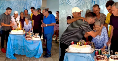 Así celebró Alejandro Cuervo el cumpleaños de su abuela Edelmira: "90 años cumple mi más longevo amor"